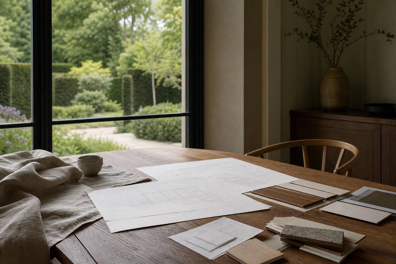 Bespoke joinery design consultation in a Hertfordshire period home