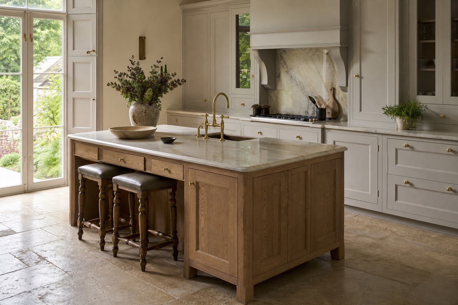 Handmade bespoke kitchen in a Hertfordshire home